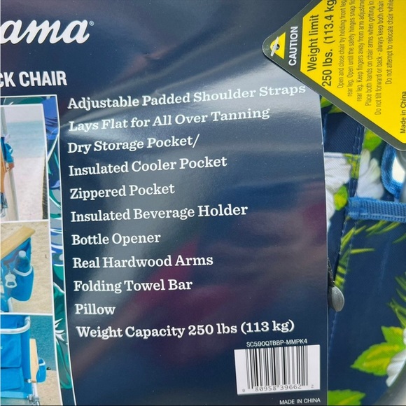 Tommy Bahama Other Tommy Bahama Backpack Beach Chair 5 Position